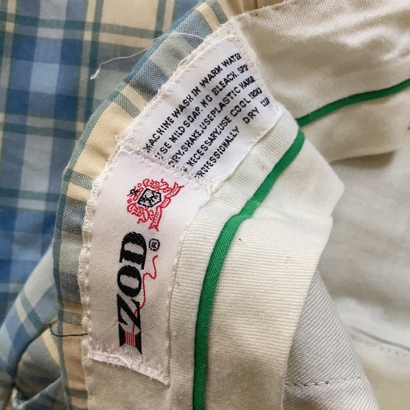 Vintage 90โs Izod Checkered Bootcut Golf Pants Unisex High Waisted 10/12 - Picture 10 of 11